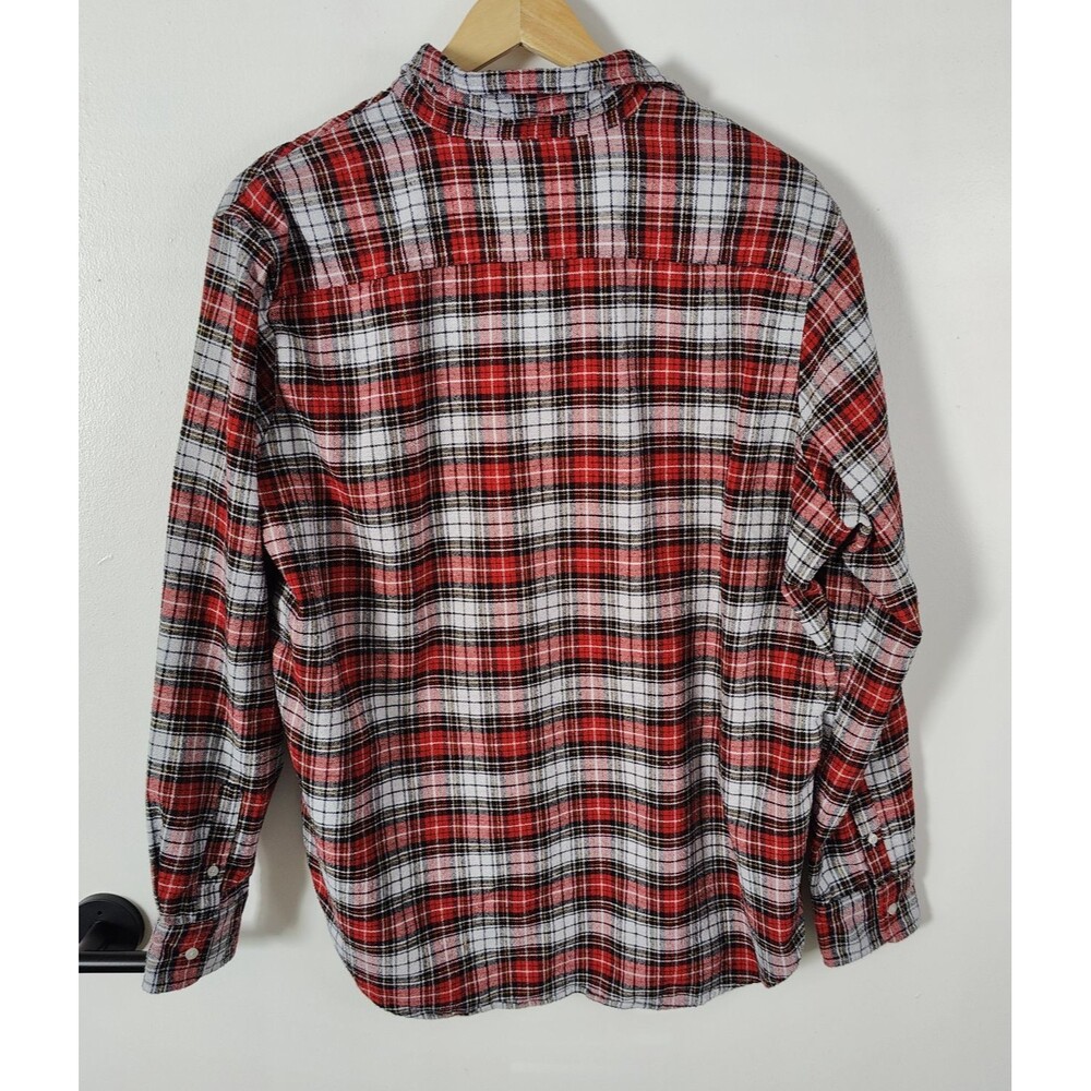 Frank & Eileen Plaid Button Front Shirt Made in Italy Womens XL Style Eileen - Picture 2 of 7